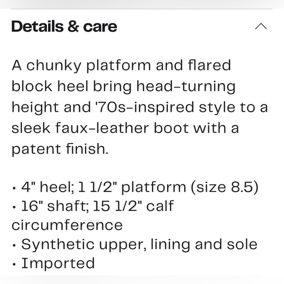 Circus by Sam Edelman Platform patent black boots are perfect for fall! - Picture 5 of 5